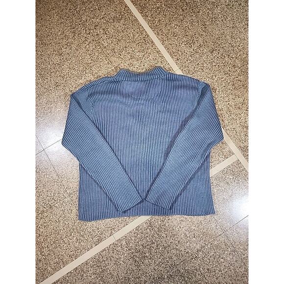 Guide Series XL Ribbed Pullover 1/4 Zip Sweater Elbow Patches Crew Neck Stretch - Picture 2 of 9